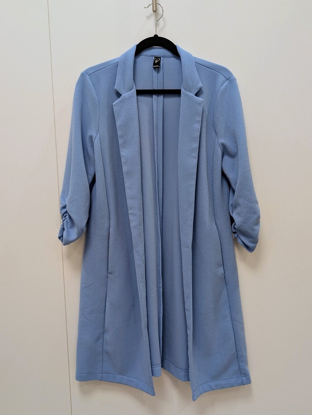 Windsor Powder Blue Open Front Coat
